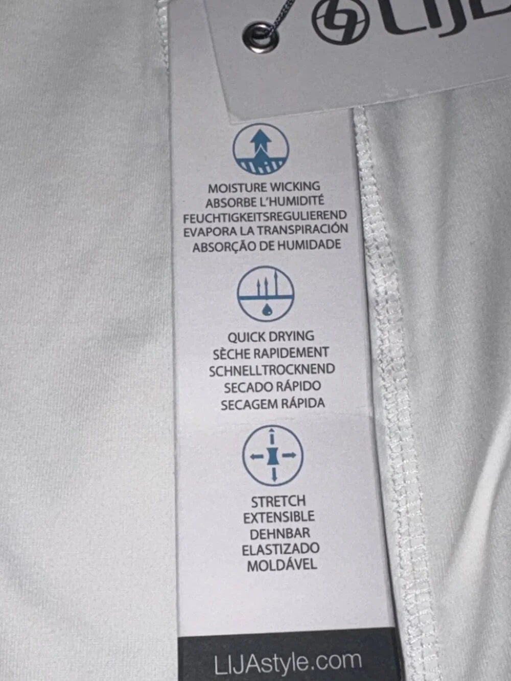 NWT LIJA Golf Skirted Leggings Skort Capri Size XS White